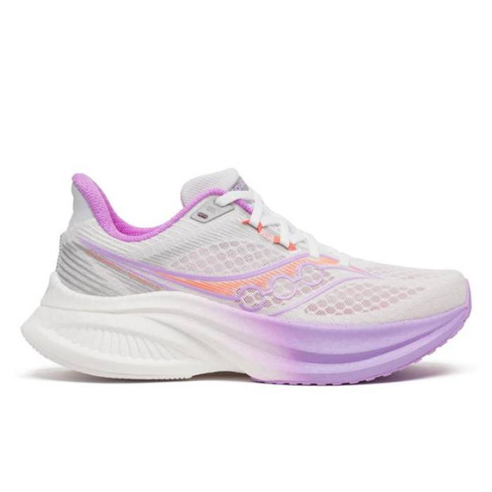 サッカニー Saucony 【 Endorphin Speed 5 Shoes Womens Women White/Crocus 】 Speed す早さ シューズ 運動すること靴 レディース レディース 白いこと 白いこと