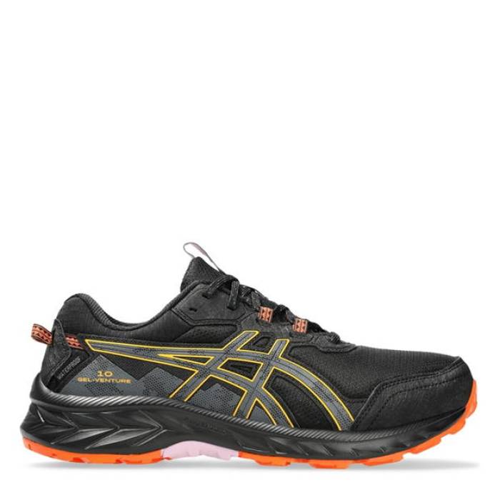 アシックス Asics 【 Gel Venture 10 Trail Running Shoes Women Black/Grey 】 シューズ 運動すること靴 レディース 黒いこと 黒いこと 薄墨色 薄墨色
