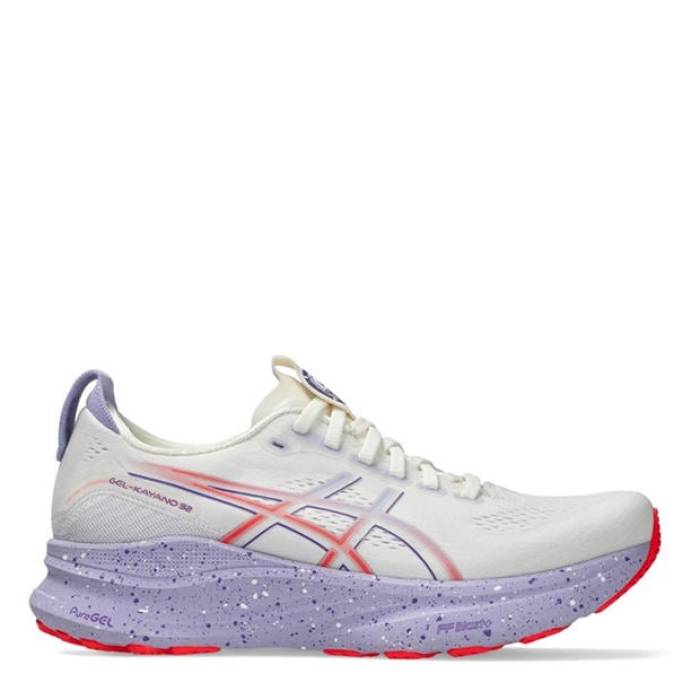 アシックス Asics 【 Gel-Kayano 32 Womens Running Shoes Women Cream/Purple 】 レディース シューズ 運動靴 レディース クリーム Purple 紫・パープル