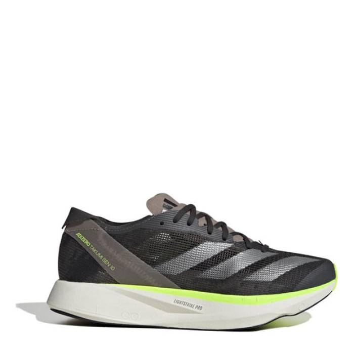 アディダス Adidas 【 Adizero Takumi Sen 10 Womens Running Shoes Women Charcoal/Silver 】 アディゼロ レディース シューズ 運動靴 レディース チャコール Silver 銀色・シルバー