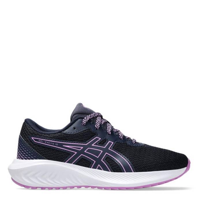 アシックス Asics 【 Gel Excite 10 Grade School Running Shoes Juniors Kids Blue/Purple 】 シューズ 運動靴 ジュニア キッズ 青色 ブルー Purple 紫・パープル