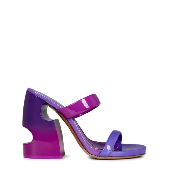 Off White 【 Women\u0027s Pop Meteor Mules With Signature Cut-Outs Women Fuchsia Violet 】 レディース レディース 紫・相撲取り草