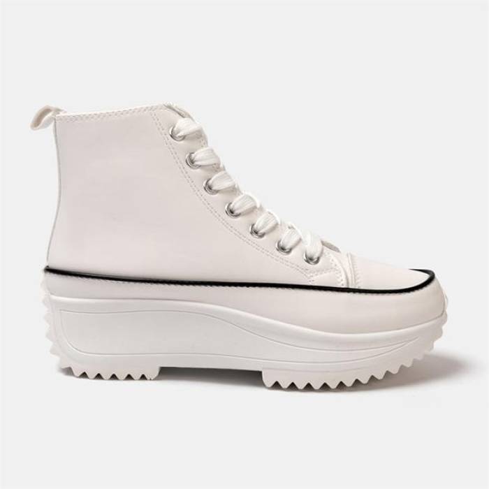 Firetrap 【 Platform Hi Top Ladies Trainers Women White 】 シューズ スニーカー レディース 白いこと 白いこと
