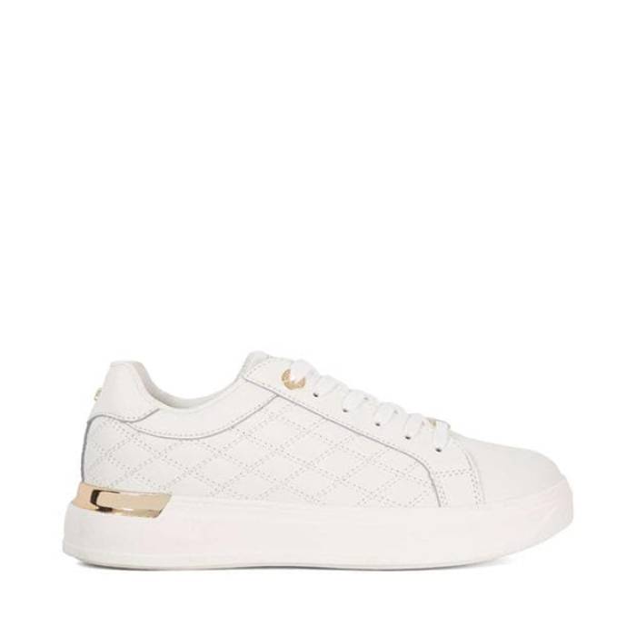 デューンロンドン Dune London 【 Women\'s Elba Platform Trainers Women White Leather 】 レディース シューズ スニーカー レディース 白色 ホワイト レザー|スニケス