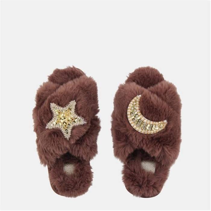 Biba 【 Embellished Slider Slipper Women Moon Star 】 レディース