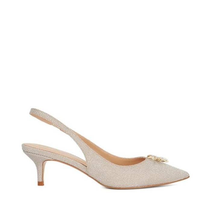 デューンロンドン Dune London 【 Women's Cincia Heel Slingbacks Women Gold 】 レディース ヒール レディース ゴールド