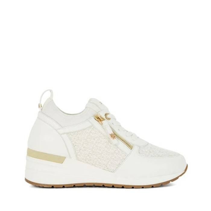 デューンロンドン Dune London 【 Women\u0027s Eilisia Wedge Trainers Women White 】 レディース ウェッジ シューズ スニーカー レディース 白いこと 白いこと