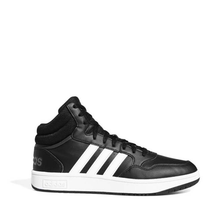 アディダス Adidas 【 Hoops 3.0 Mid Classic Vintage Shoes Mens Men Black/White 】 ミッド クラシック vintage ビンテージ・ヴィンテージ シューズ 運動靴 メンズ メンズ 黒色 ブラック 白色 ホワイト｜スニケス
