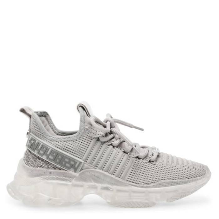 スティーブマデン Steve Madden 【 Women\u0027s Maxilla Low-Top Runners Women Grey Multi 】 レディース レディース 薄墨色 薄墨色