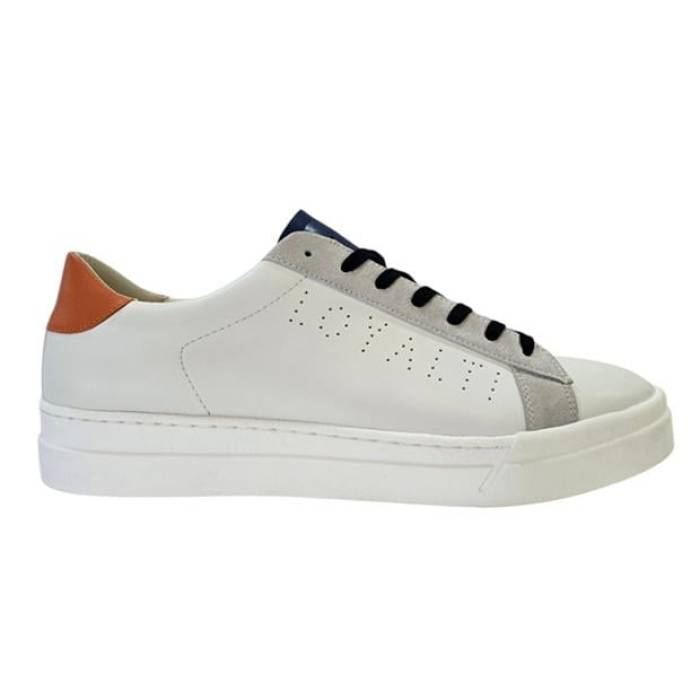ロイヤルティ Loyalti 【 Levia Low-Top Trainers Men White/Lt Grey 】 シューズ スニーカー メンズ 白色 ホワイト 灰色 グレー