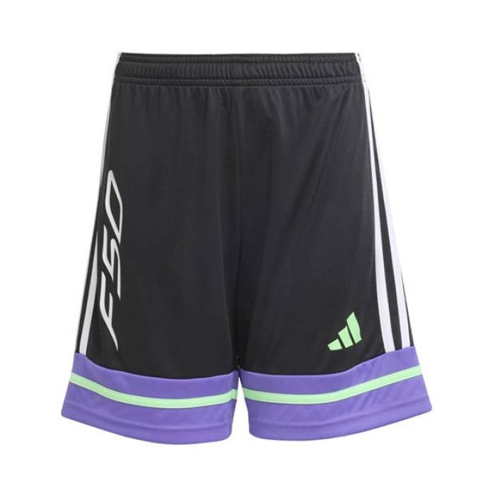 アディダス Adidas 【 F50 Training Shorts Juniors Kids Black/Purple 】 形づくる さる股引き お坊っちゃん キッズ 黒いこと 黒いこと Purple 紫・パープル