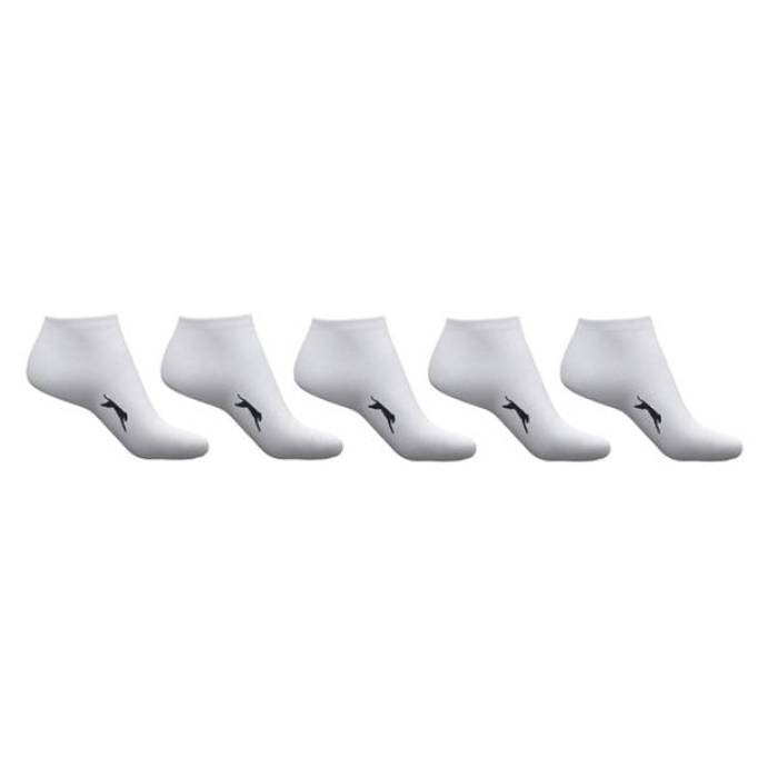 Slazenger 【 Trainer Socks 5 Pack Ladies Women White 】 トレーナー ソックス・靴下 レディース 白色 ホワイト