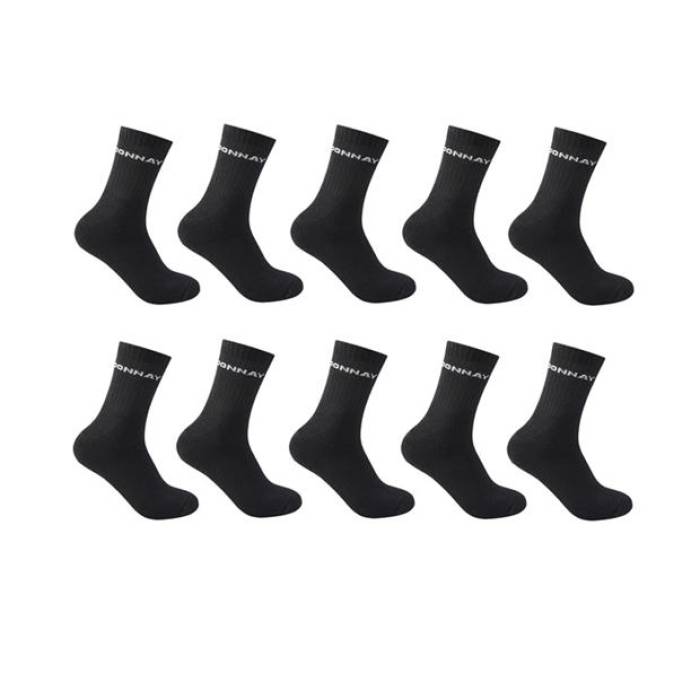 Donnay 【 10 Pack Quarter Socks Childrens Kids Black 】 ソックス・靴下 ジュニア キッズ 黒色 ブラック