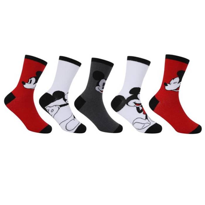 Character 【 Crew Sock 5Pk Junior Kids Mickey Mouse 】 クルー ジュニア キッズ｜スニケス