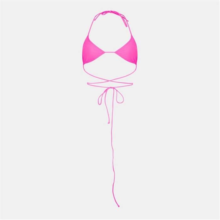 ブレイブソウル Brave Soul 【 Neck Tie Bikini Top Women Neon Pink 】 ネクタイ レディース pink ピンク