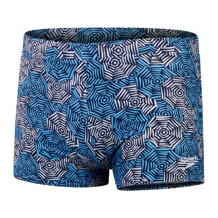 迅速さ Speedo 【 Escape Swimming Trunks Men Blue/White 】 メンズ 青碧 青色 白いこと 白いこと メンズ競技水着-スポーツ・アウトドア-競技水着