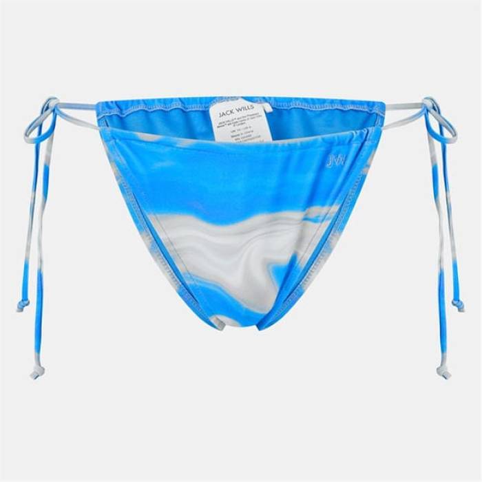 ジャック ウィルス Jack Wills 【 Adjustable Bikini Bottom Women Blue Swirl 】 ズボン ボトムス レディース 青色 ブルー