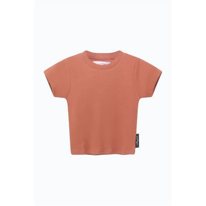 Hype 【 Rib Crop T Ld99 Women Orange 】 Crop クロップ レディース orange 橙・オレンジ｜スニケス