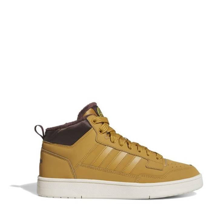 アディダス Adidas 【 Rcourt High-Top Trainers Men Brown/White 】 シューズ スニーカー メンズ 茶色 ブラウン 白色 ホワイト