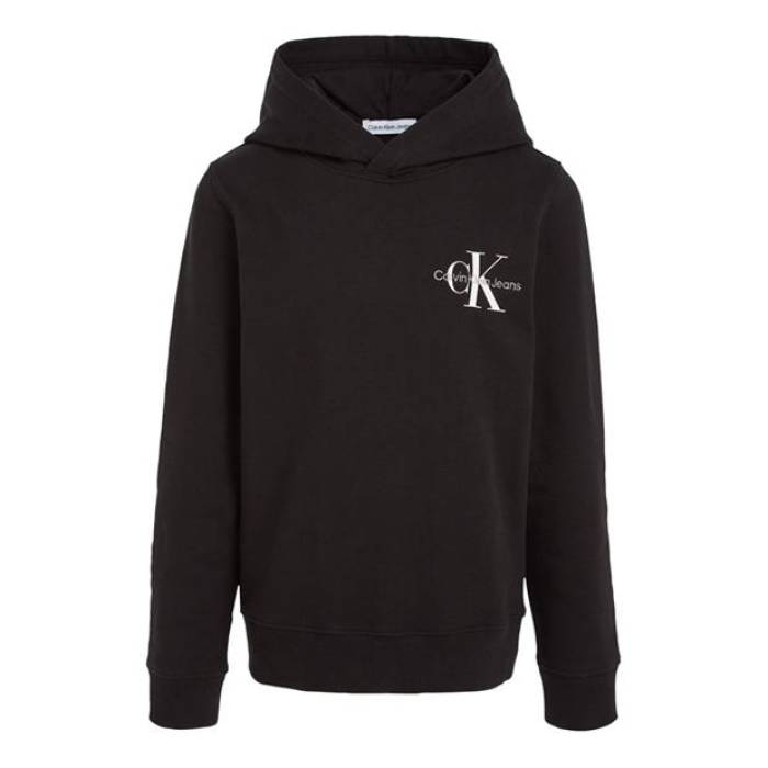 カルバンクライン デニム Calvin Klein Jeans 【 Hooded Track Jacket Juniors Kids Ck Black 】 ボンネット付 貨物自動車 Jacket 上衣 お坊っちゃん キッズ 黒いこと 黒いこと