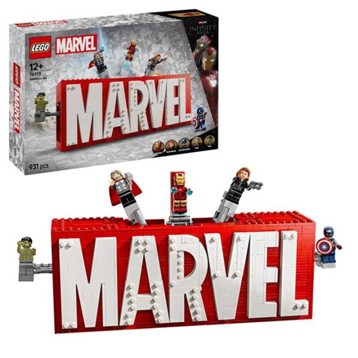 レゴ Lego 【 Marvel: Marvel Logo \u0026 Minifigures Set 76313 Unisex Super Heroes Mv 】 ロゴタイプ ユニ一発やる