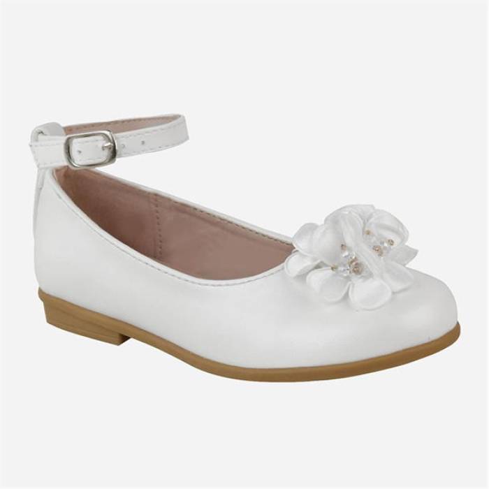Wheres That From 【 Embroidered Flat Sandal Kids White 】 ジュニア キッズ 白色 ホワイト