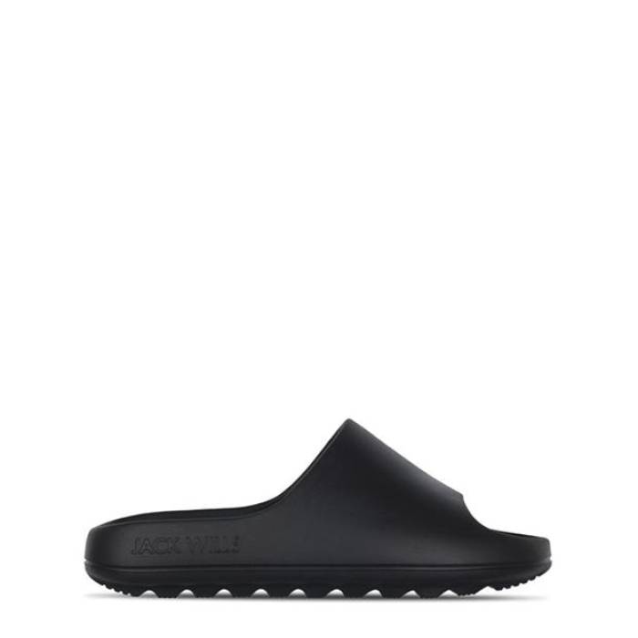 ジャック ウィルス Jack Wills 【 Chunky Sliders Men Black 】 サンダル メンズ 黒色 ブラック｜スニケス