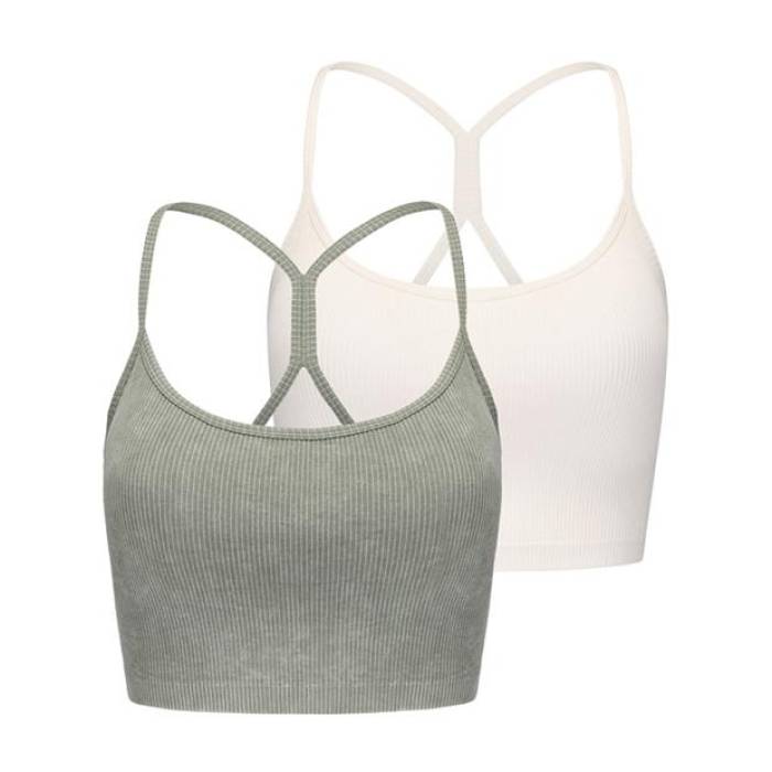 Slazenger 【 Bra Tank Womens Women Green/Sugar 】 タンクトップ レディース レディース green 緑・グリーン