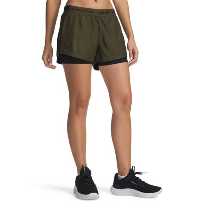 アンダーアーマー Under Armour 【 Armour 2-In-1 Shorts Women' Women Exped Green 】 ショーツ レディース green 緑・グリーン｜スニケス