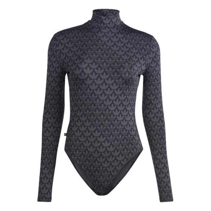 アディダス Adidas Originals 【 Logo Bodysuit Womens Women Black 】 ロゴ ボディースーツ レディース レディース 黒色 ブラック