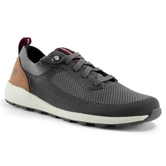 Craghoppers 【 Men's Crag Eco Lite Low Walking Shoes Men Grey/Brwntan 】 メンズ ライト シューズ 運動靴 メンズ 灰色 グレー