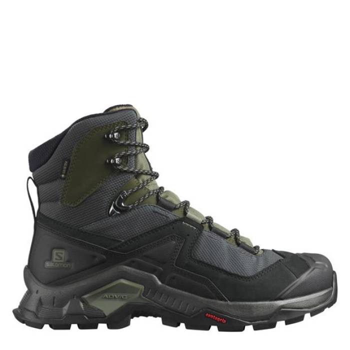サロモン Salomon 【 Quest Element Gtx Hiking Boots Mens Men Black/Green 】 エレメント ブーツ メンズ メンズ 黒色 ブラック green 緑・グリーン