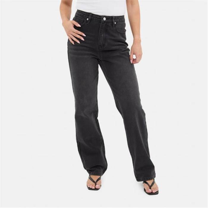I Saw It First 【 Straight Jean Women Black 】 レディース 黒いこと 黒いこと