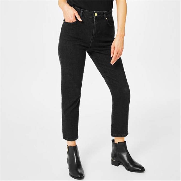 Biba 【 Cara Mom Jeans Women Black 】 デニム レディース 黒いこと 黒いこと