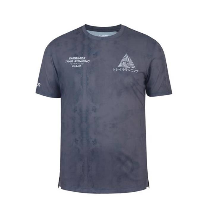 Karrimor 【 Haku Trail Short-Sleeve Performance Running Top Men Black 】 演奏 メンズ 黒いこと 黒いこと