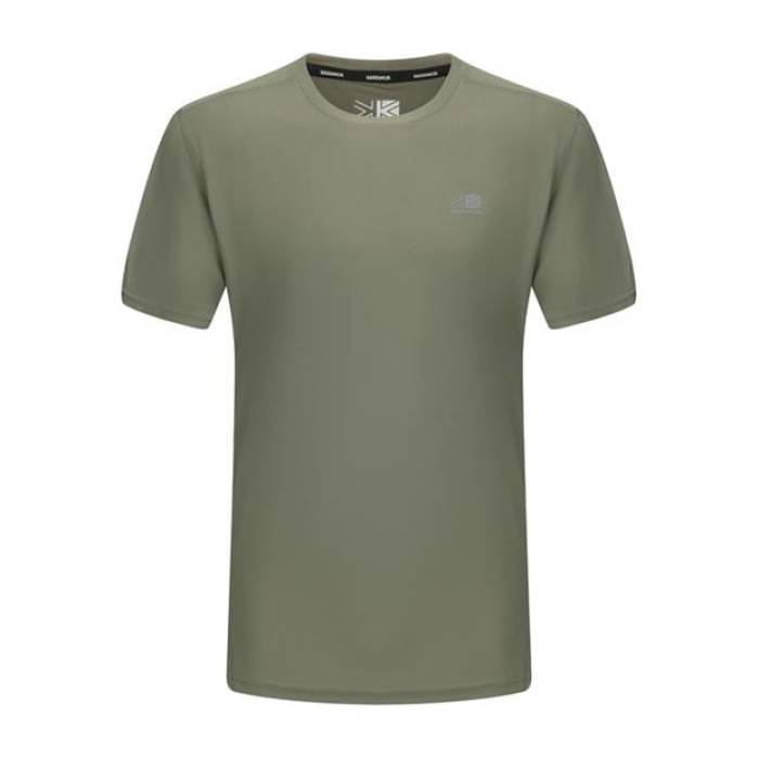 Karrimor 【 Run Short Sleeve T Shirt Mens Men Khaki 】 幽客 Sleeve 捩り メンズ メンズ カーキ