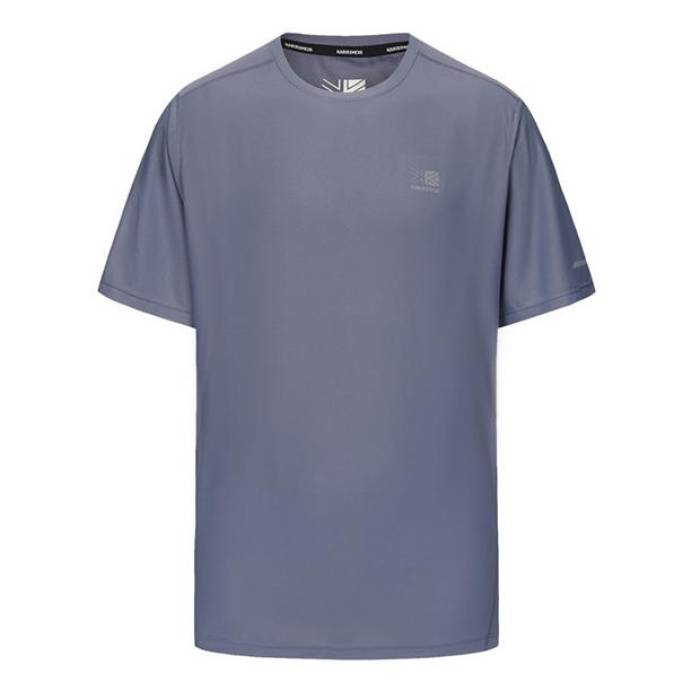Karrimor 【 Run Short Sleeve T Shirt Mens Men Stone Grey 】 幽客 Sleeve 捩り メンズ メンズ 薄墨色 薄墨色