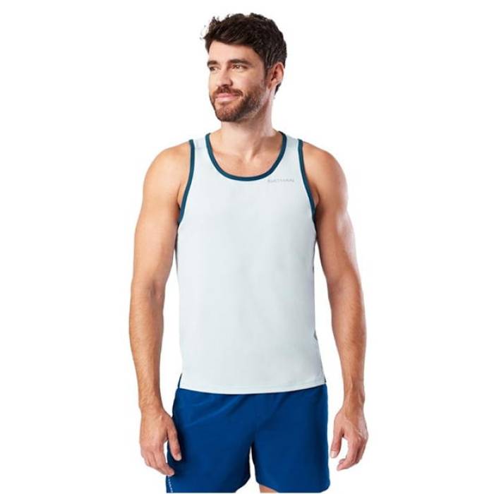 ネイサン Nathan 【 Performance Running Vest Men Sky Blue 】 演奏 より良い メンズ 天の原 青み 青色