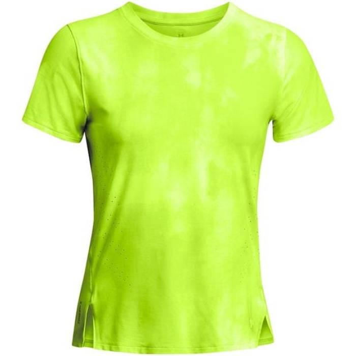 アンダーアーマー Under Armour 【 Launch Elite Printed Short-Sleeve Performance Top Women Yellow 】 エリート パフォーマンス レディース yellow 黄色・イエロー