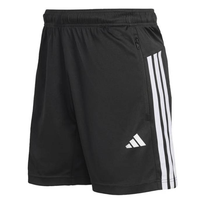 アディダス Adidas 【 3 Stripe Essentials Pique Training Shorts Mens Men Black/White 】 Stripe 縞模様 形づくる さる股引き メンズ メンズ 黒いこと 黒いこと 白いこと 白いこと