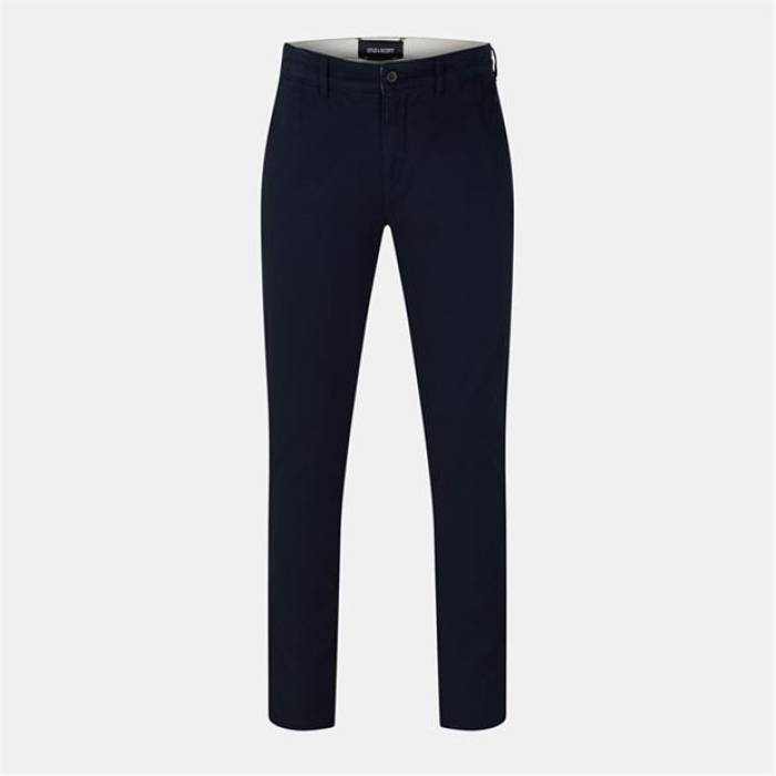 Lyle And Scott 【 Men's Skinny Mid-Rise Chinos Men Dark Navy 】 メンズ スキニー メンズ 紺色 ネイビー