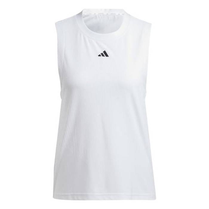アディダス Adidas 【 Tennis Pro Airchill Match Tank Top Womens Women White 】 庭球 労働者階級 擦り付け木 貯蔵タンクとっ始め レディース レディース 白いこと 白いこと