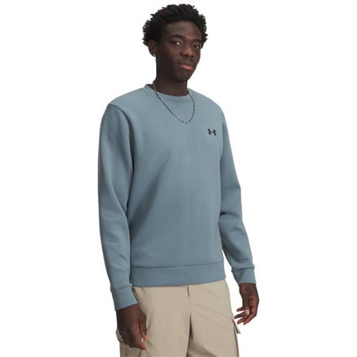 アンダーアーマー Under Armour 【 Unstoppable Fleece Long-Sleeve T-Shirt Men Jasper Blue 】 フリース Tシャツ メンズ 青色 ブルー|スニケス