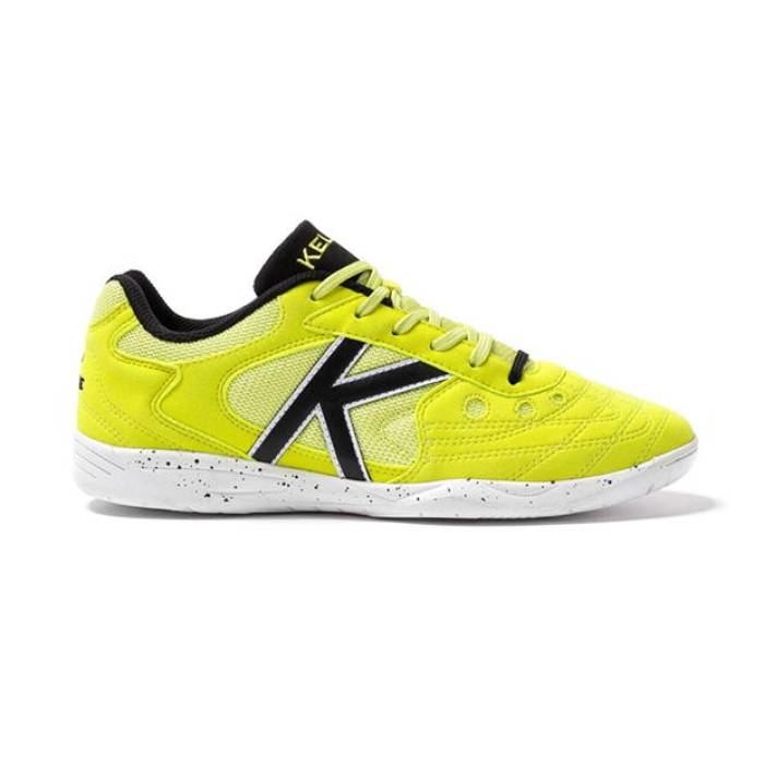 Kelme 【 Copa Indoor Football Boots Men Lime/Black 】 蹴球 ブーツ メンズ 菩提樹 黒いこと 黒いこと
