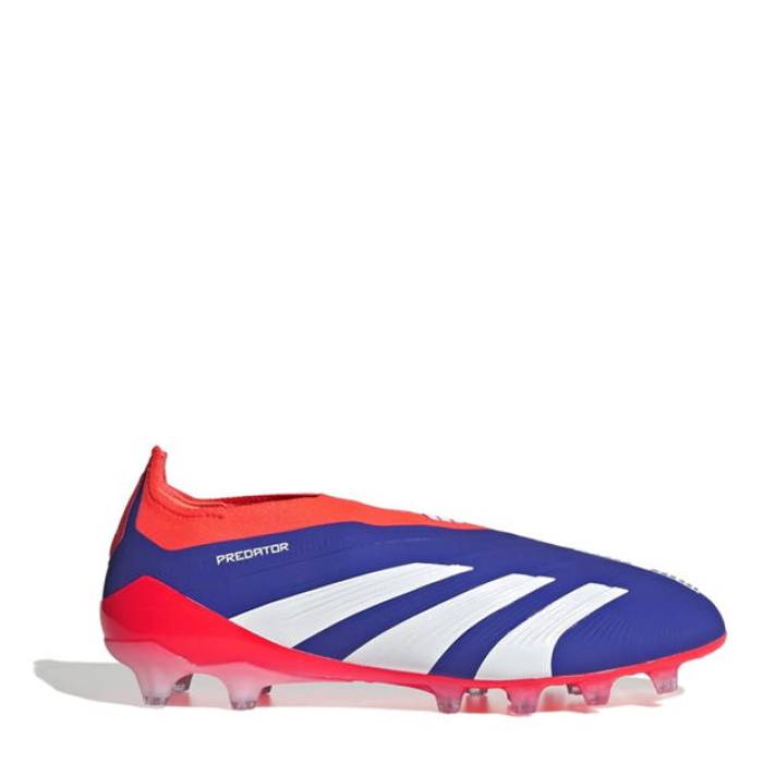 アディダス Adidas 【 Predator Elite Laceless Adults Artificial Grass Football Boots Men Lucid Blue 】 プレデター エリート 蹴球 ブーツ メンズ 青碧 青碧