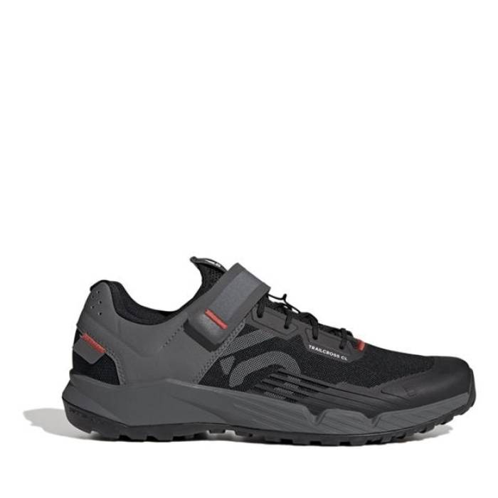 アディダス Adidas 【 Trailcross Clip-In Mountain Bike Shoes Kids Core Black 】 シューズ 運動すること靴 御坊っちゃん キッズ 中核グループ 黒いこと 黒いこと