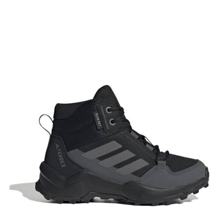 アディダス Adidas 【 Terrex Ax4R Mid Hiking Boots Juniors Kids Black 】 ミッド ブーツ お坊っちゃん キッズ 黒いこと 黒いこと