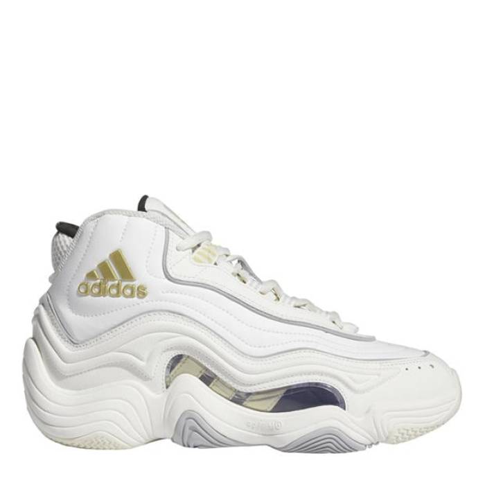 アディダス Adidas 【 Crazy 98 Jn99 Kids White 】 クレイジー 御坊っちゃん キッズ 白いこと 白いこと キッズ・ジュニア用シューズ-バスケットボール