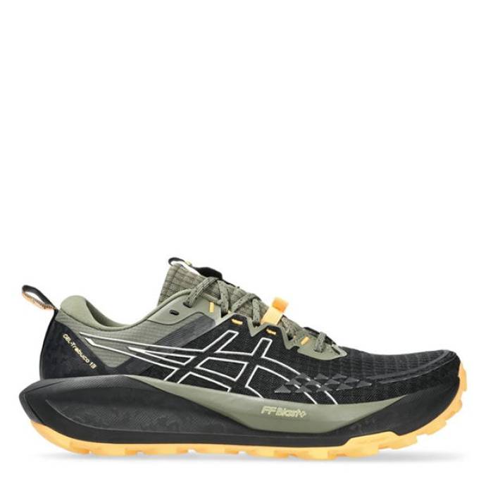 アシックス Asics 【 Gel-Trabuco 13 Trail Running Shoes Mens Men Black/Cream 】 13 サー青少年 シューズ 運動すること靴 メンズ メンズ 黒いこと 黒いこと 皮膚軟化剤