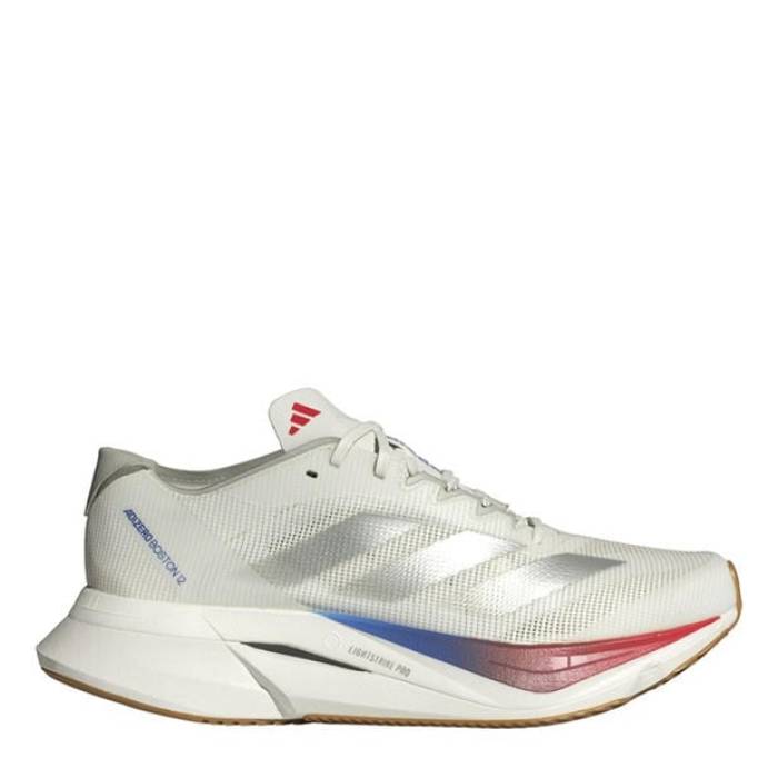 アディダス Adidas 【 Adizero Boston 12 Road Running Shoes Womens Women White/Matte Sil 】 アディゼロ 豆の町 シューズ 運動すること靴 レディース レディース 白いこと 白いこと